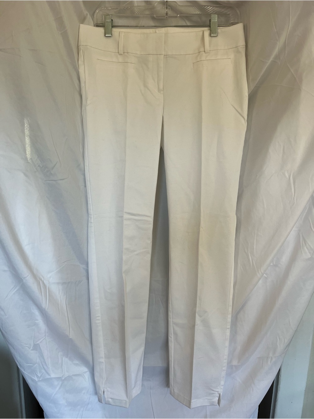 Ann Taylor Classic White Cropped Dress Pants NWT Size 4 Summer Capri Cambridge